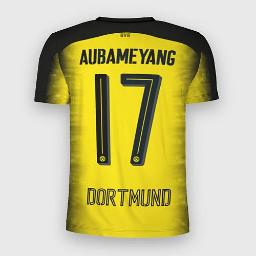 Мужская спорт-футболка BVB FC: Aubameyang Away 17/18 / 3D-принт – фото 2