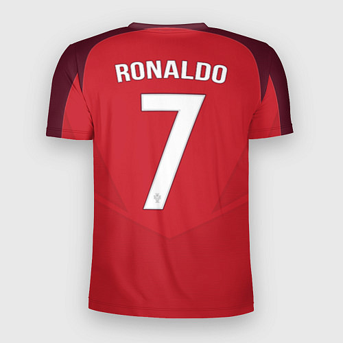 Мужская спорт-футболка Сборная Португалии: Роналду ЧМ-2018 / 3D-принт – фото 2