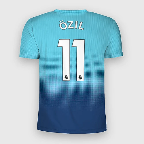 Мужская спорт-футболка Arsenal FC: Ozil Blue Away 17/18 / 3D-принт – фото 2