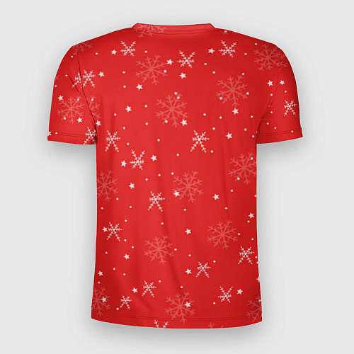 Мужская спорт-футболка Новогодний медведь / 3D-принт – фото 2