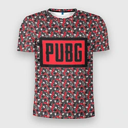 Мужская спорт-футболка PUBG: Red Pattern