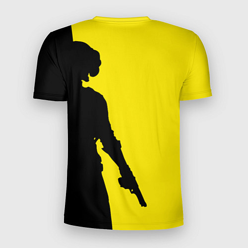Мужская спорт-футболка PUBG: Yellow Shadow / 3D-принт – фото 2