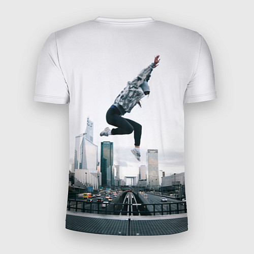 Мужская спорт-футболка Parkour: Life on the edge / 3D-принт – фото 2