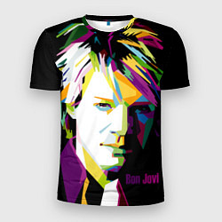 Футболка спортивная мужская Jon Bon Jovi Art, цвет: 3D-принт