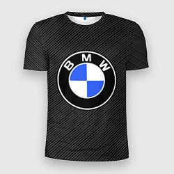 Футболка спортивная мужская BMW CARBON БМВ КАРБОН, цвет: 3D-принт