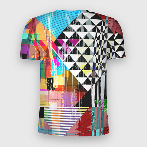 Мужская спорт-футболка RGB Geometry / 3D-принт – фото 2