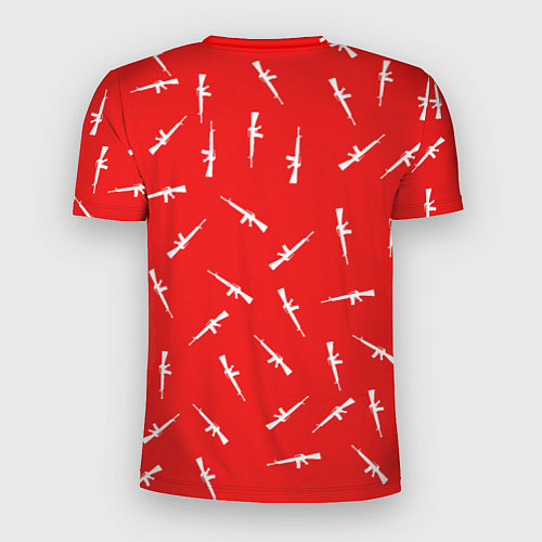 Мужская спорт-футболка PUBG: Red Weapon / 3D-принт – фото 2
