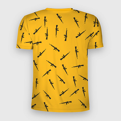 Мужская спорт-футболка PUBG: Yellow Weapon / 3D-принт – фото 2