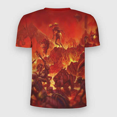 Мужская спорт-футболка DOOM: Hellfire / 3D-принт – фото 2