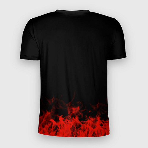 Мужская спорт-футболка 30 Seconds to Mars: Red Flame / 3D-принт – фото 2