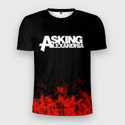 Мужская спорт-футболка Asking Alexandria: Flame