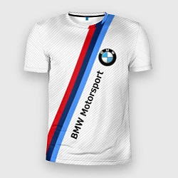 Мужская спорт-футболка BMW Motorsport: White Carbon