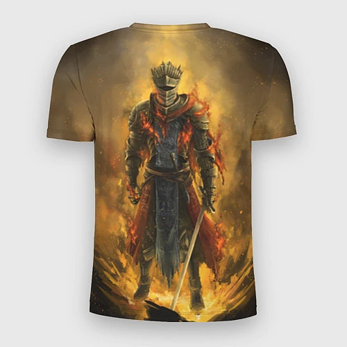 Мужская спорт-футболка Dark Souls: Flame Knight / 3D-принт – фото 2