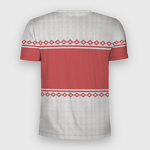 Мужская спорт-футболка Жопа: Зимний узор / 3D-принт – фото 2