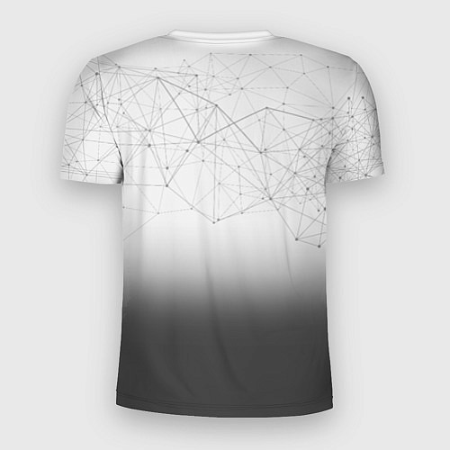 Мужская спорт-футболка Хаски: Геометрия / 3D-принт – фото 2