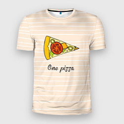 Футболка спортивная мужская One Love - One pizza, цвет: 3D-принт