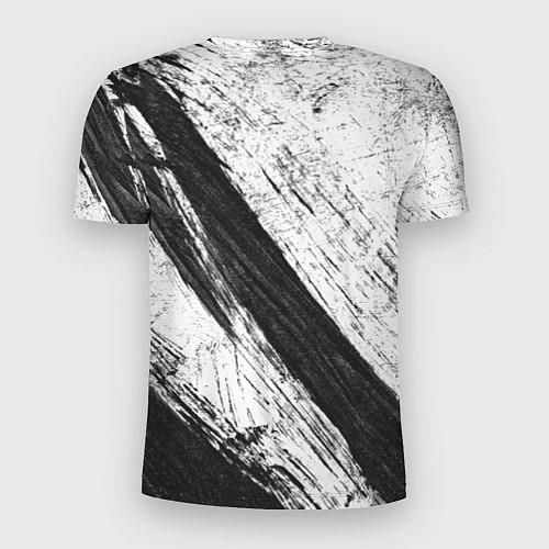Мужская спорт-футболка Белый и черный / 3D-принт – фото 2