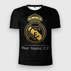 Футболка спортивная мужская FC Real Madrid: Gold Edition, цвет: 3D-принт