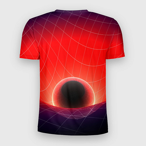 Мужская спорт-футболка Неоновая сфера / 3D-принт – фото 2