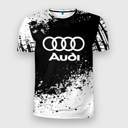 Мужская спорт-футболка Audi: Black Spray