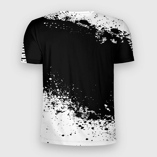 Мужская спорт-футболка Daewoo: Black Spray / 3D-принт – фото 2