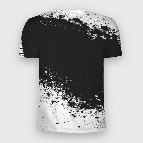 Мужская спорт-футболка Honda: Black Spray / 3D-принт – фото 2