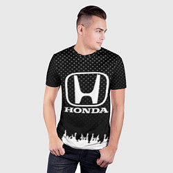 Футболка спортивная мужская Honda: Black Side, цвет: 3D-принт — фото 2