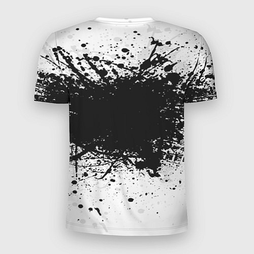 Мужская спорт-футболка Daewoo: Black Spray / 3D-принт – фото 2