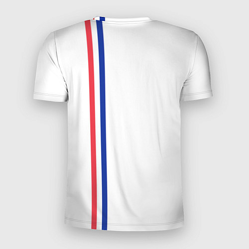 Мужская спорт-футболка Франция: лента с гербом / 3D-принт – фото 2