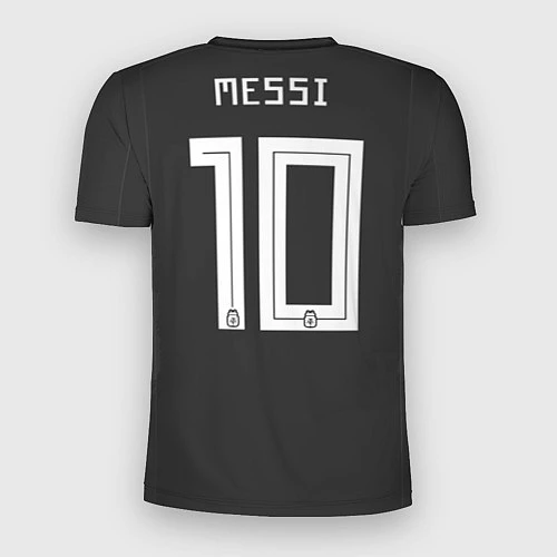 Мужская спорт-футболка Аргентина: Месси гостевая ЧМ-2018 / 3D-принт – фото 2