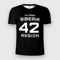 Футболка спортивная мужская Im from Siberia: 42 Region, цвет: 3D-принт
