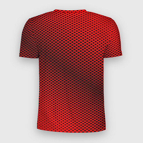 Мужская спорт-футболка Mercedes: Red Carbon / 3D-принт – фото 2