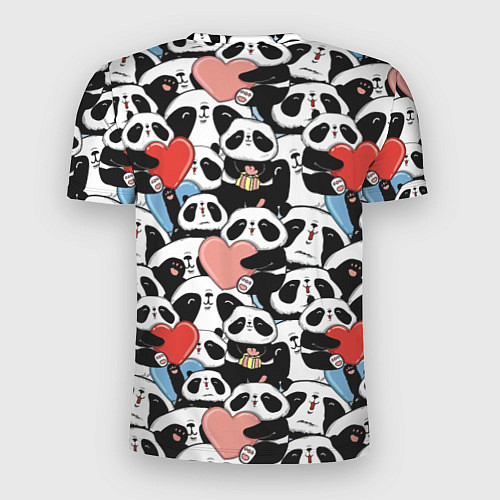 Мужская спорт-футболка Funny Pandas / 3D-принт – фото 2