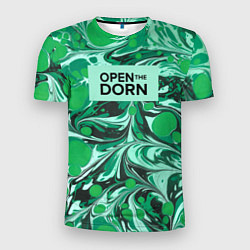 Футболка спортивная мужская Open the Dorn, цвет: 3D-принт
