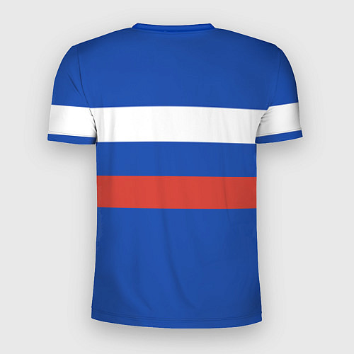 Мужская спорт-футболка Россия: Триколор / 3D-принт – фото 2