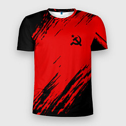 Футболка спортивная мужская USSR: Red Patriot, цвет: 3D-принт