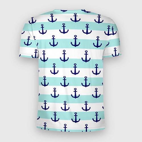 Мужская спорт-футболка Морские якоря / 3D-принт – фото 2