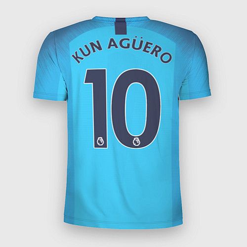 Мужская спорт-футболка FC Man City: Aguero Home 18-19 / 3D-принт – фото 2