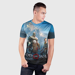 Футболка спортивная мужская God of War, цвет: 3D-принт — фото 2