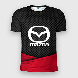 Футболка спортивная мужская Mazda: Grey Carbon, цвет: 3D-принт