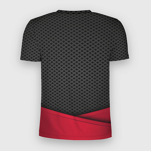 Мужская спорт-футболка Fiat: Grey Carbon / 3D-принт – фото 2