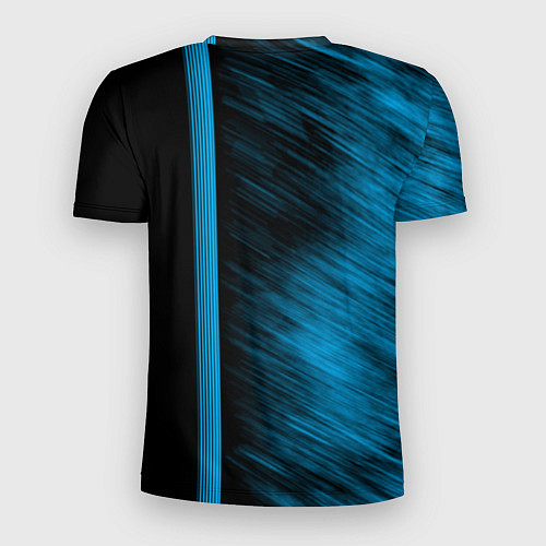 Мужская спорт-футболка Chrysler синие полосы / 3D-принт – фото 2