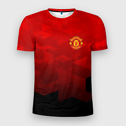 Футболка спортивная мужская FC Man UTD: Red Poly, цвет: 3D-принт