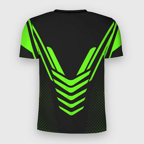 Мужская спорт-футболка N7: Green Armor / 3D-принт – фото 2