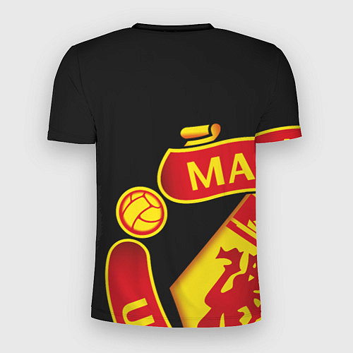 Мужская спорт-футболка FC Man United: Black Exclusive / 3D-принт – фото 2