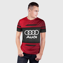 Футболка спортивная мужская Audi Sport, цвет: 3D-принт — фото 2