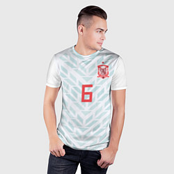 Футболка спортивная мужская Iniesta Away WC 2018, цвет: 3D-принт — фото 2