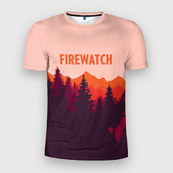Мужская спорт-футболка Firewatch: Orange Style