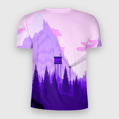 Мужская спорт-футболка Firewatch: Violet Wood / 3D-принт – фото 2