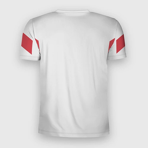 Мужская спорт-футболка Сборная России: белый стиль / 3D-принт – фото 2